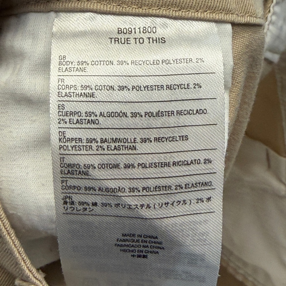 Volcom Y2K Micro Mini Chino Shorts Women Size 27 Khaki Skater Summer Minimalist - Picture 9 of 9